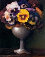 Stone Roberts - Pansies and goblet